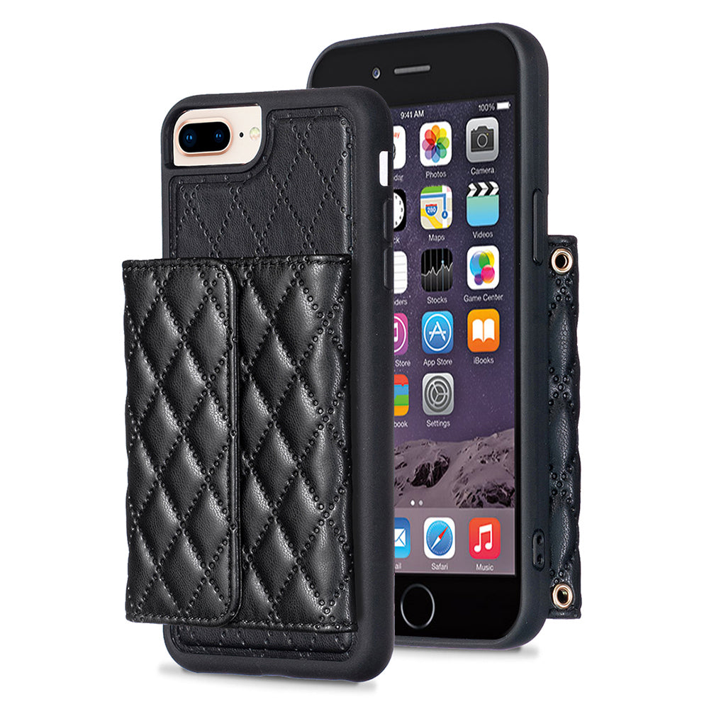 BF23-Style Phone Case for iPhone 6 Plus 6s Plus 7 Plus 8 Plus Card Holder Kickstand Leather+TPU Cover BF23-Style Phone Case for iPhone 6 Plus 6s Plus 7 Plus 8 Plus Card Holder Kickstand Leather+TPU Cover